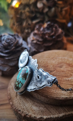 The Wolf- Number 8 Turquoise Necklace