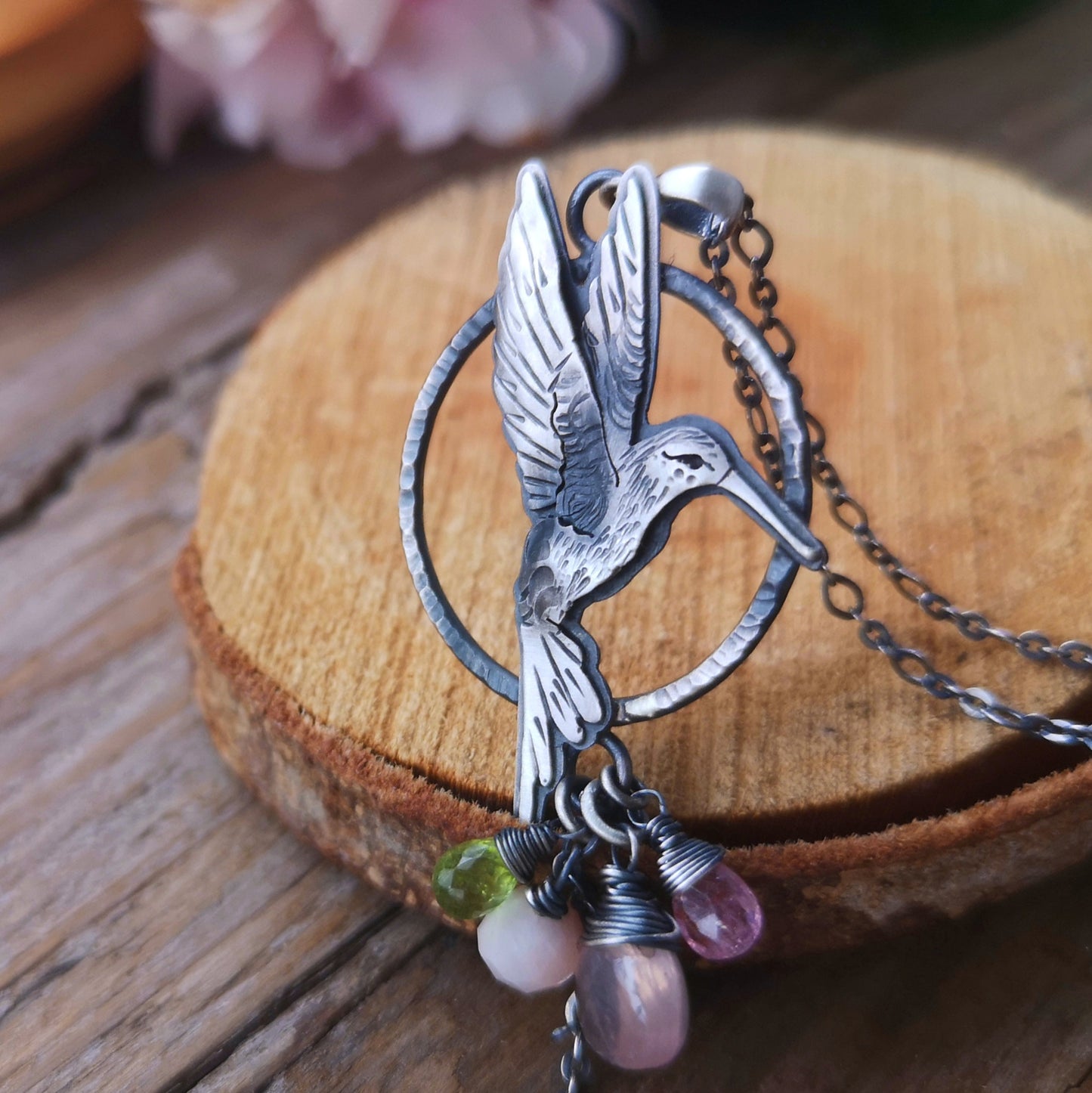 The Hummingbird Talisman Necklace - Round Lariat Necklace
