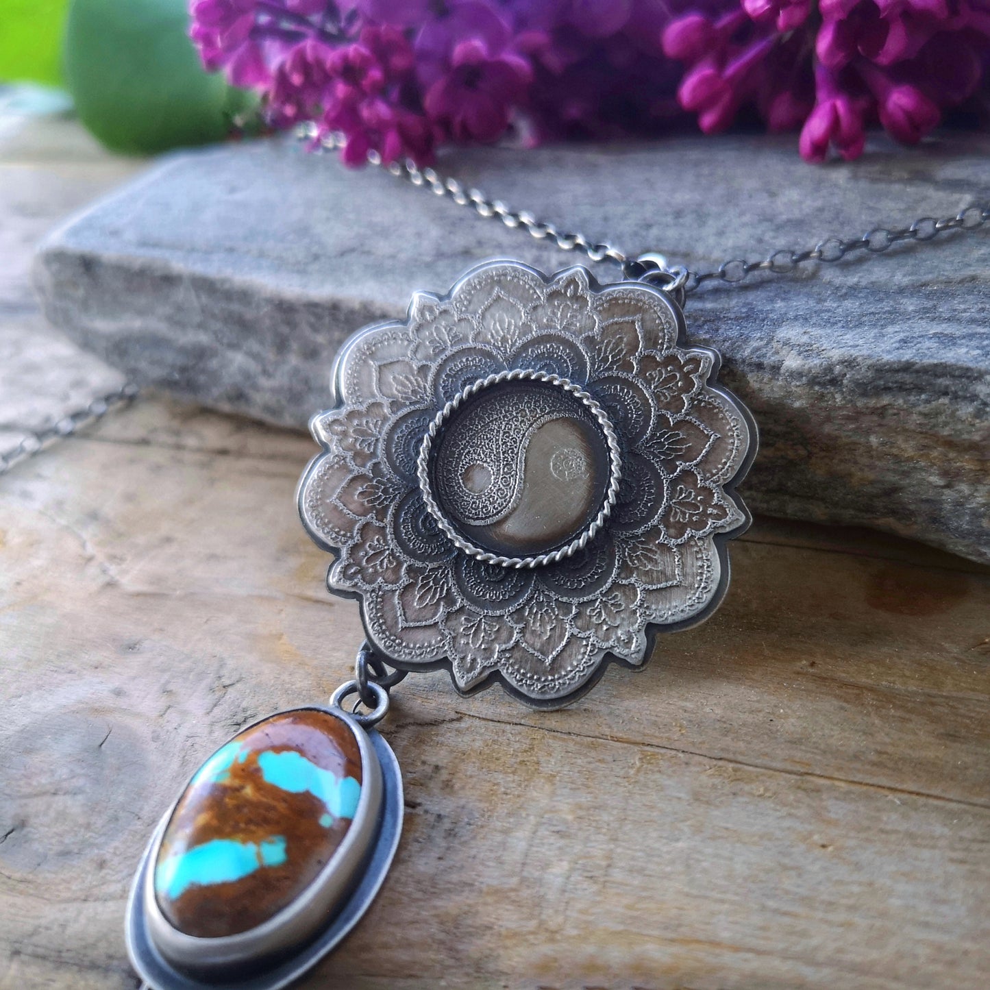 The Yin Yang - Mandala Necklce III