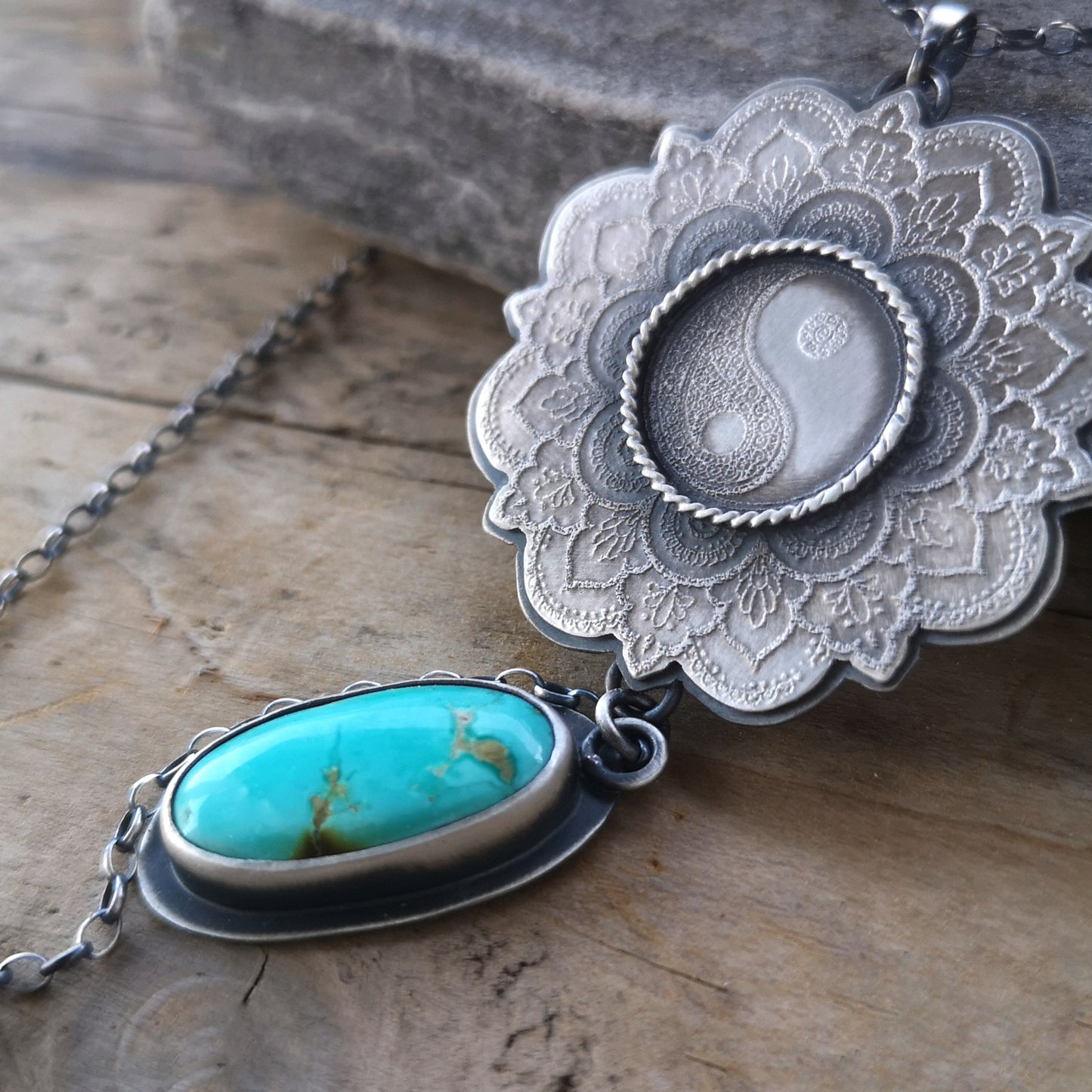 The Yin Yang - Mandala Necklce I