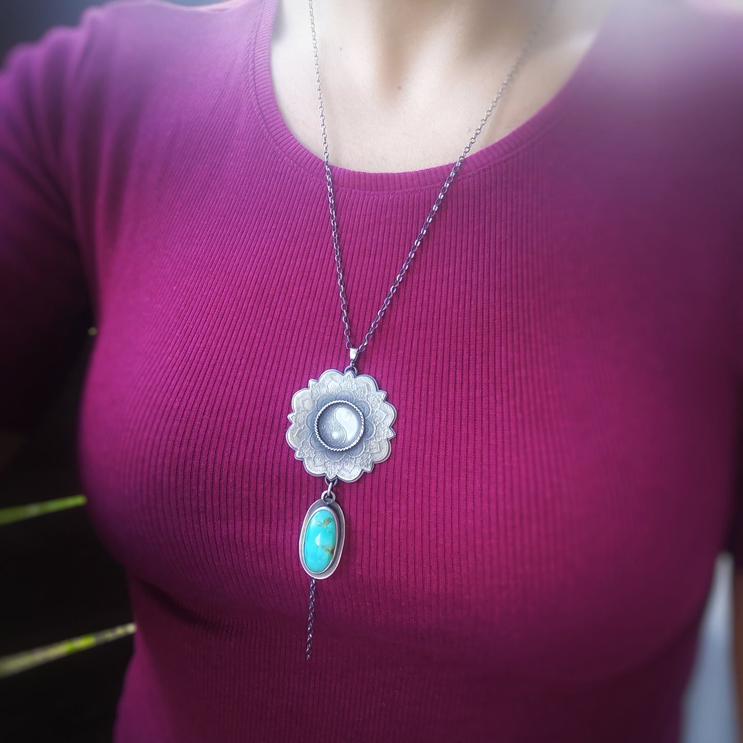 The Yin Yang - Mandala Necklce I
