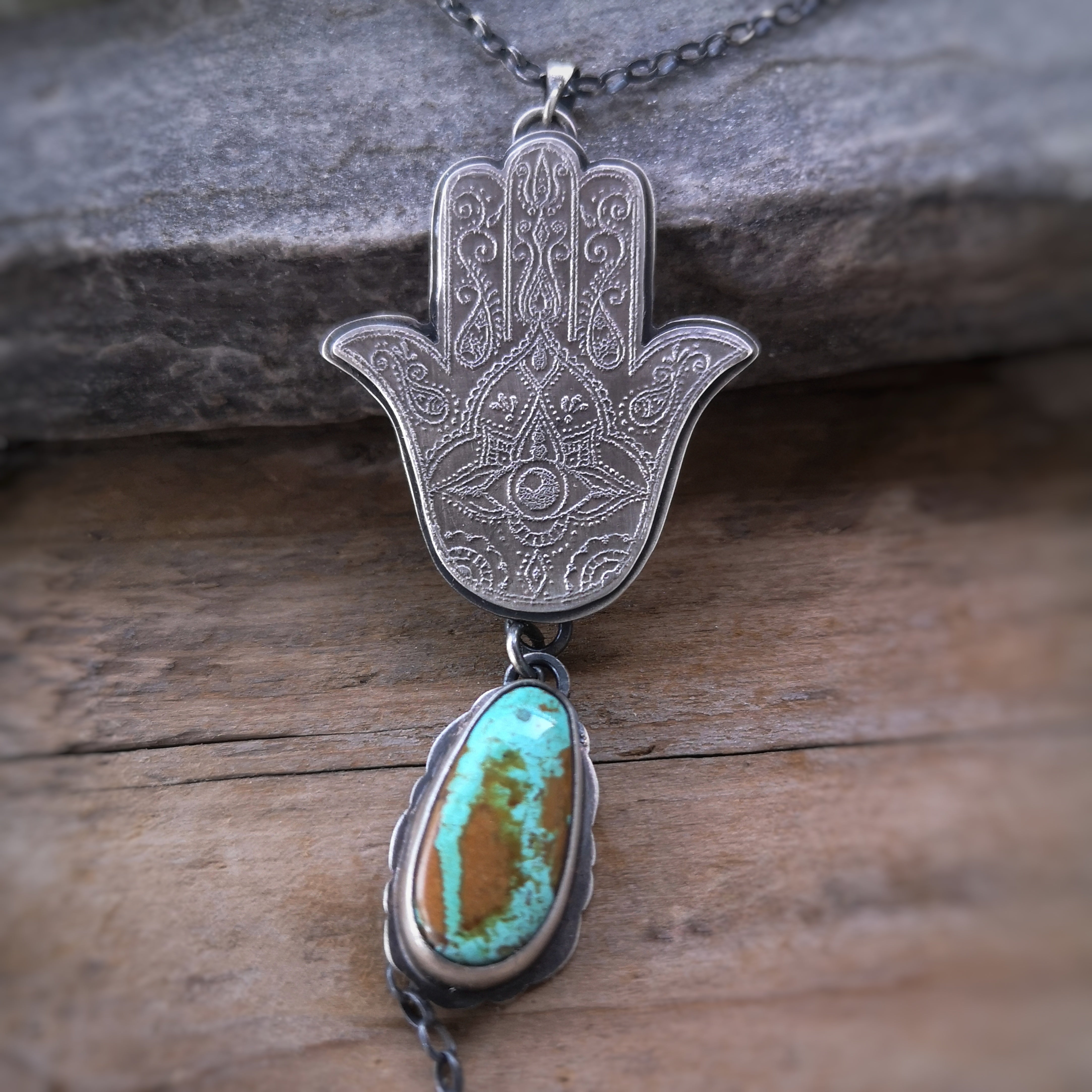The Hamsa Amulet Necklce I