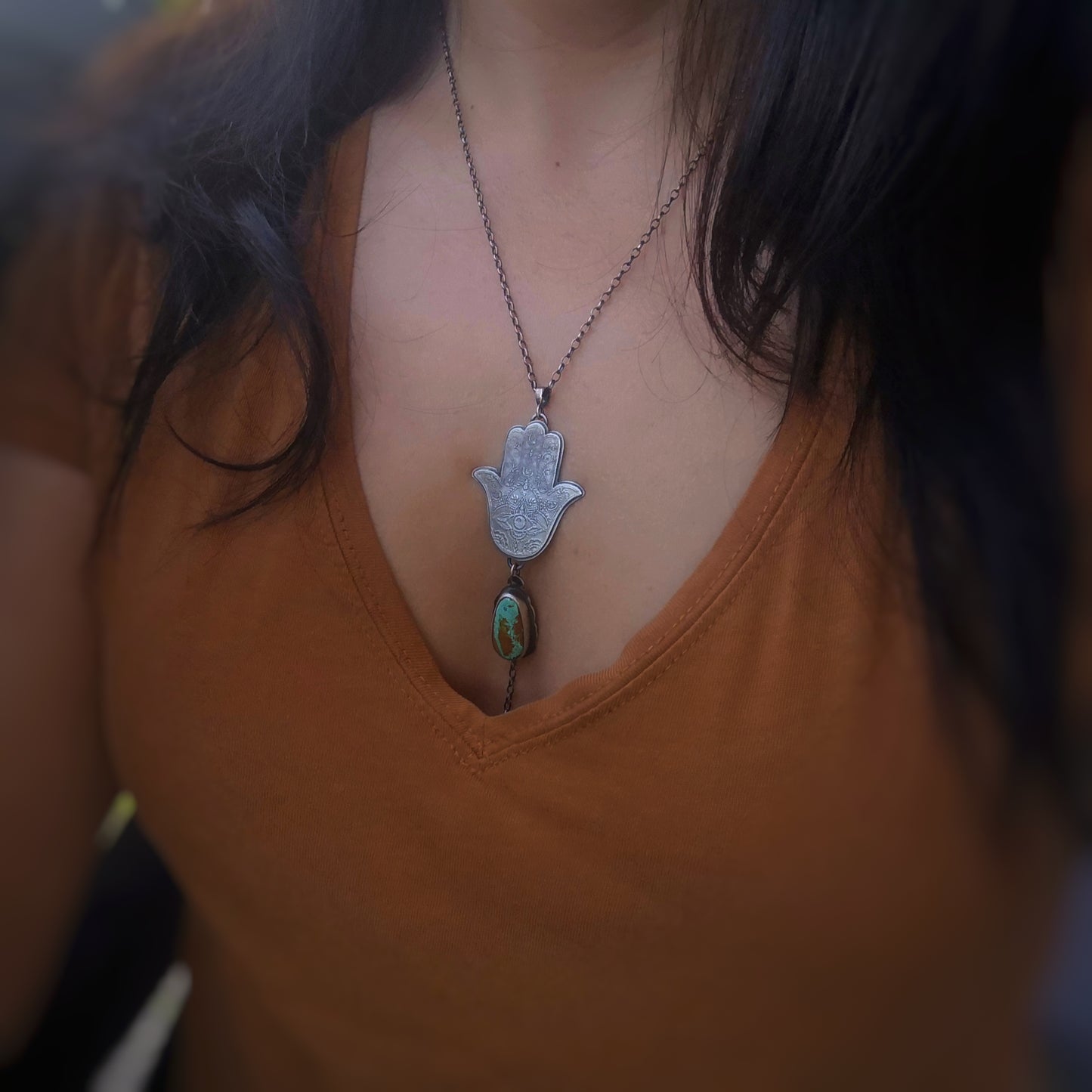 The Hamsa Amulet Necklce I