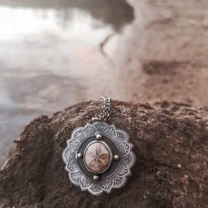 The Mandala & Sea Biscuit Necklace II