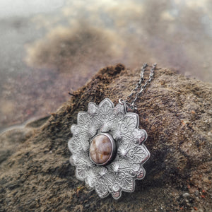 The Large Mandala & Sea Biscuit Necklace