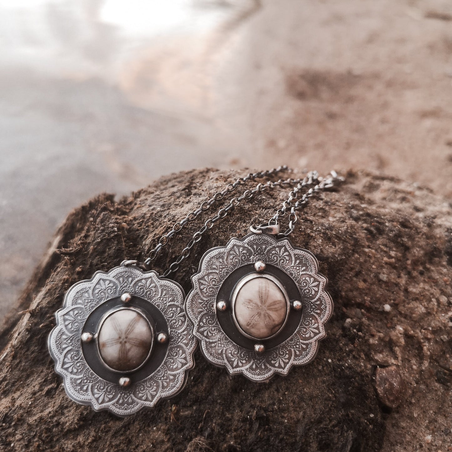 The Mandala & Sea Biscuit Necklace II