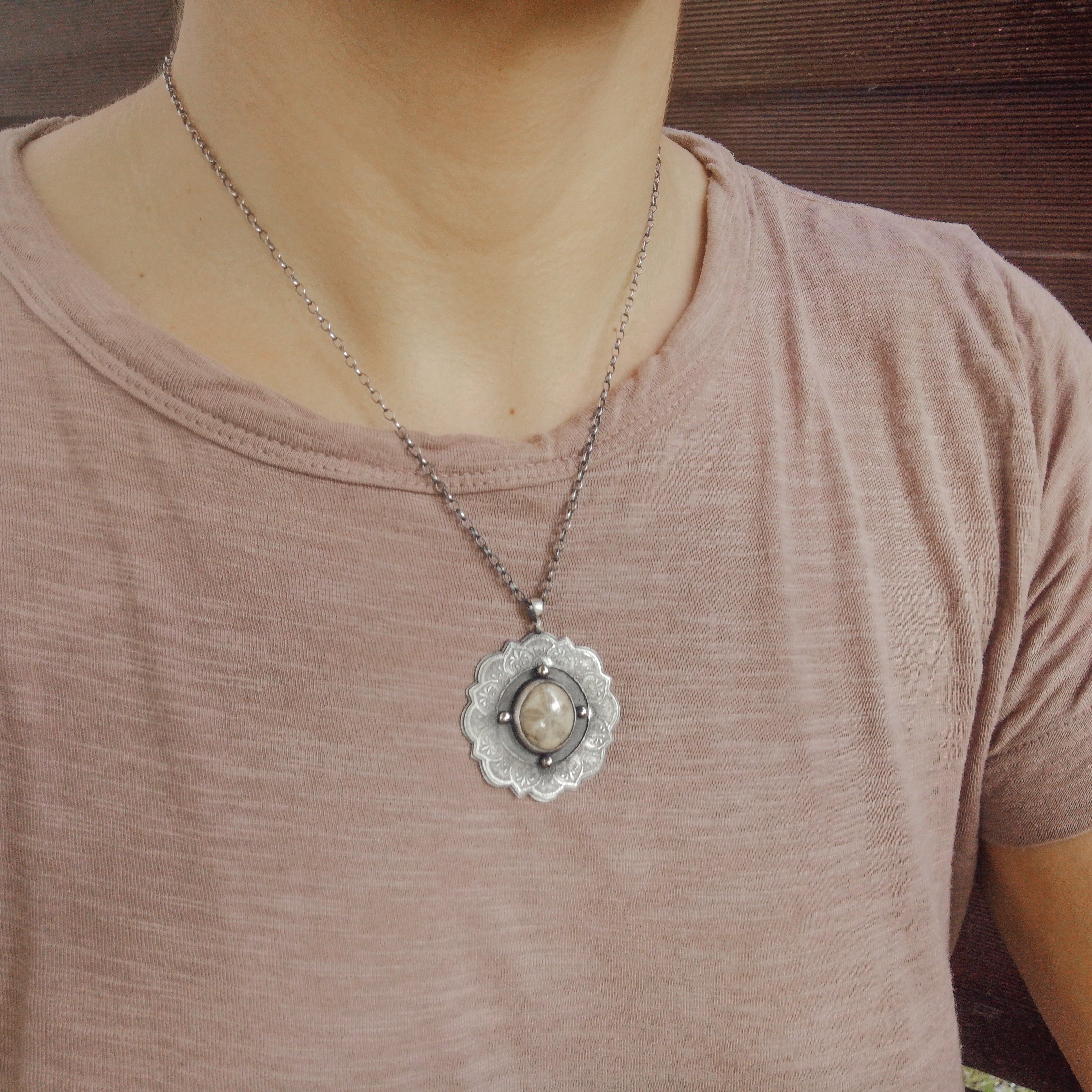 The Mandala & Sea Biscuit Necklace I