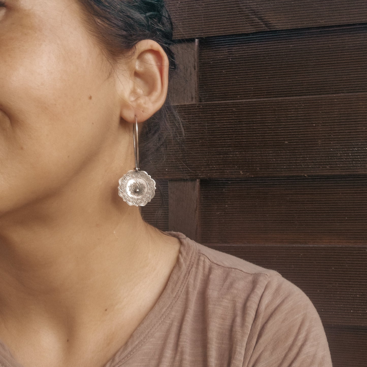 The Mandala & Lotus Earrings