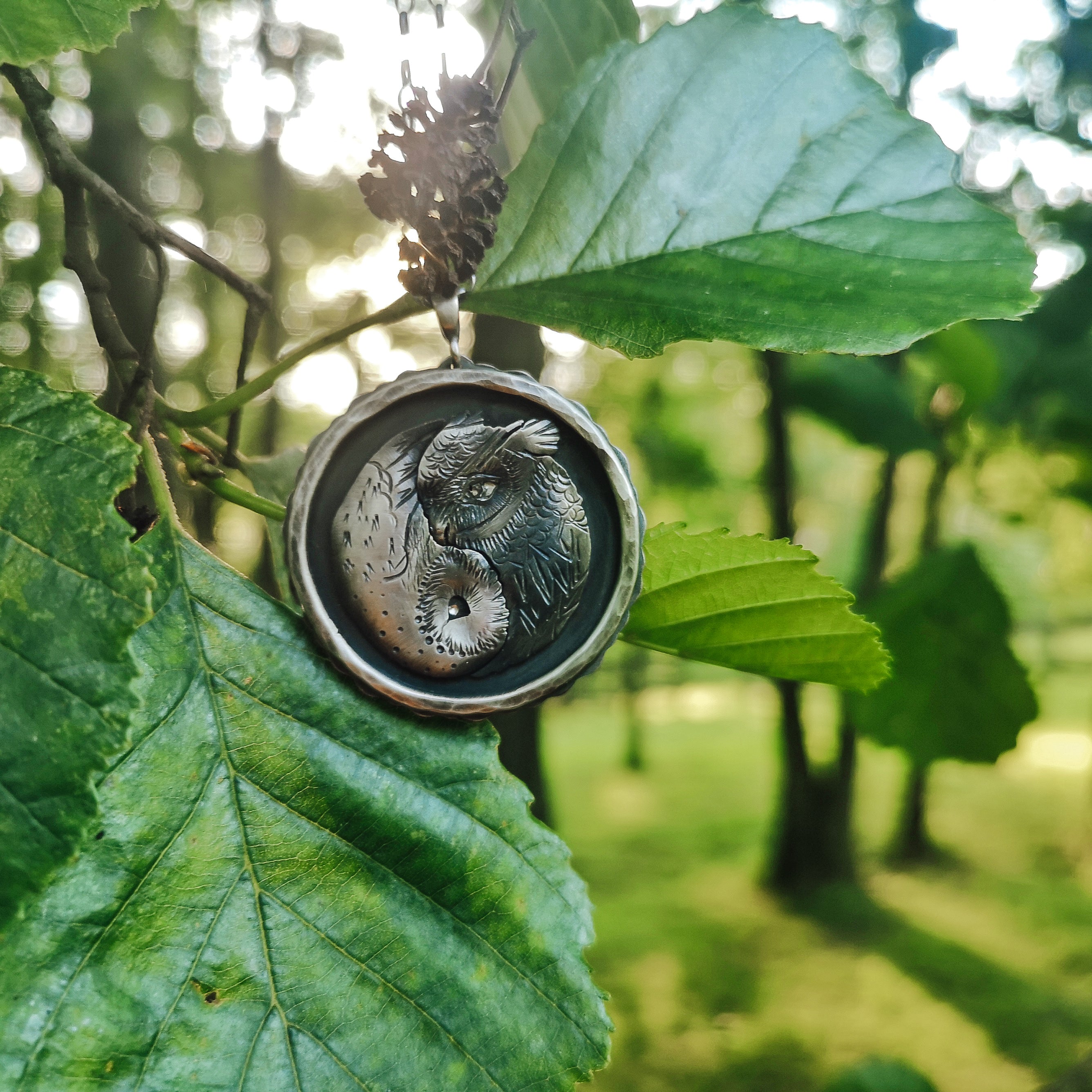 The Yin Yang - Owls Necklace