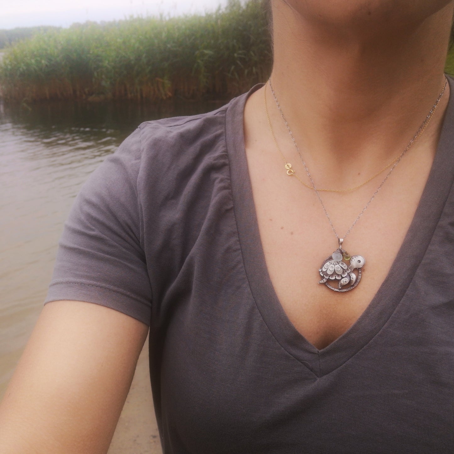 The Happy Turtle Necklace