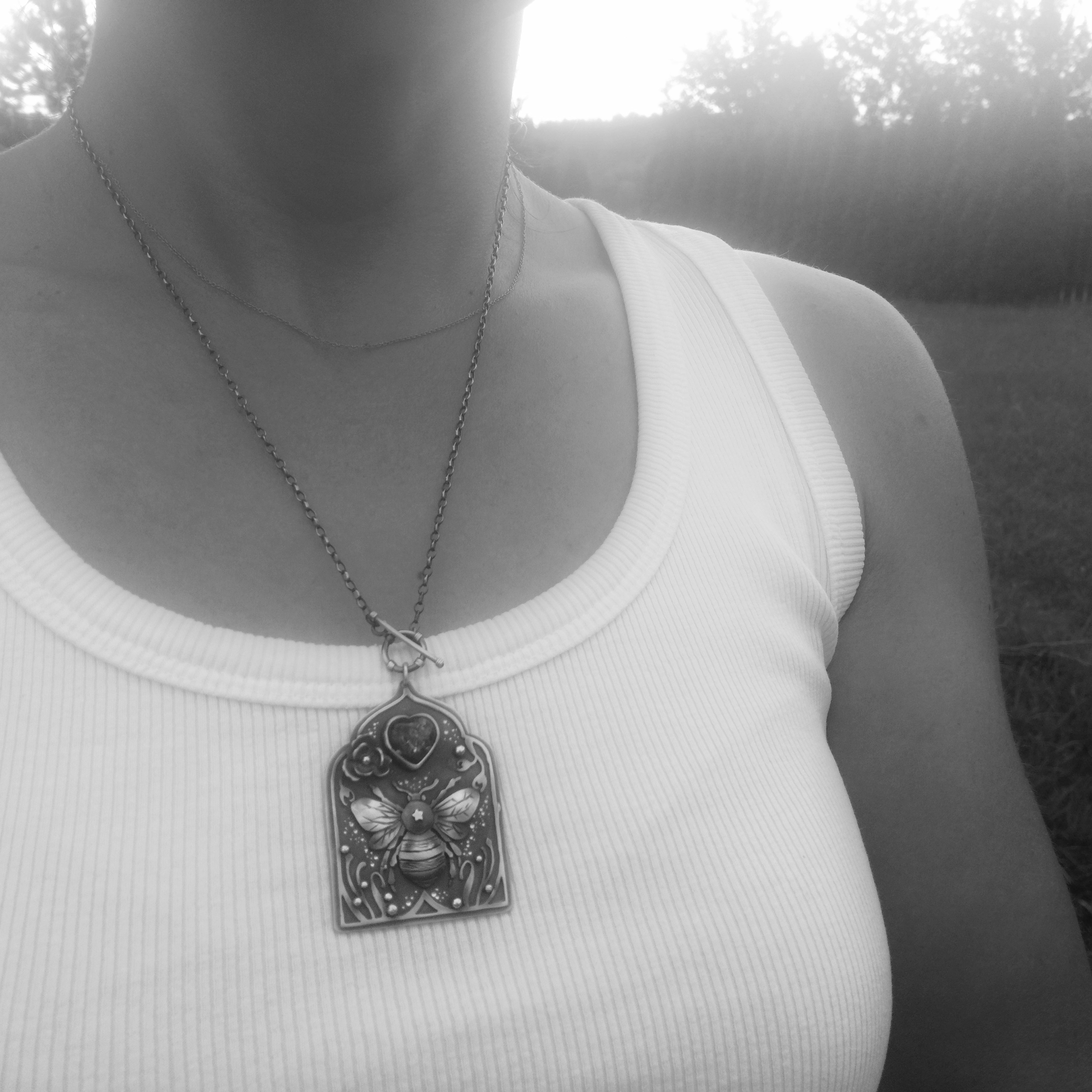 The Raven In The Gothic Window - Necklace