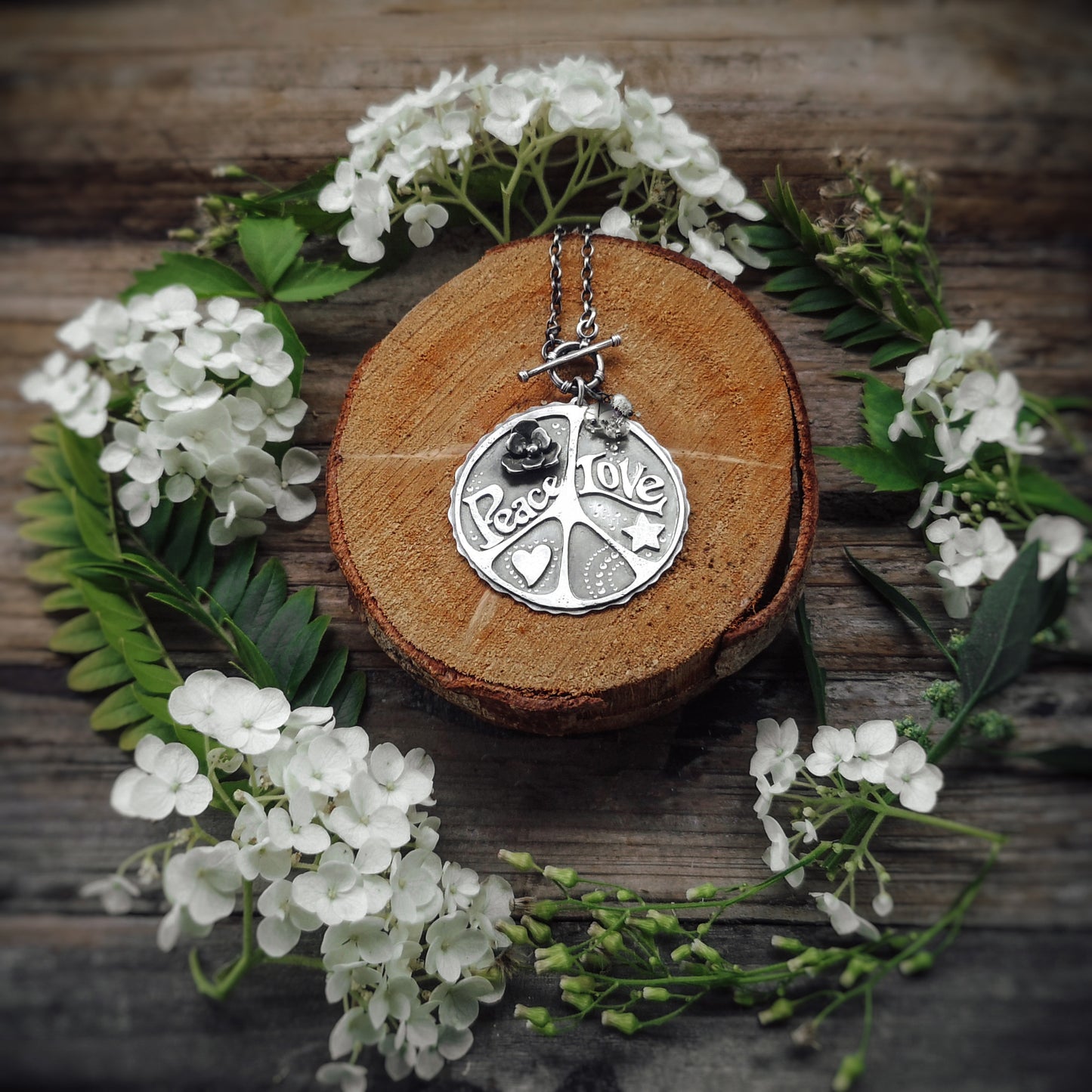 Peace & Love Necklace
