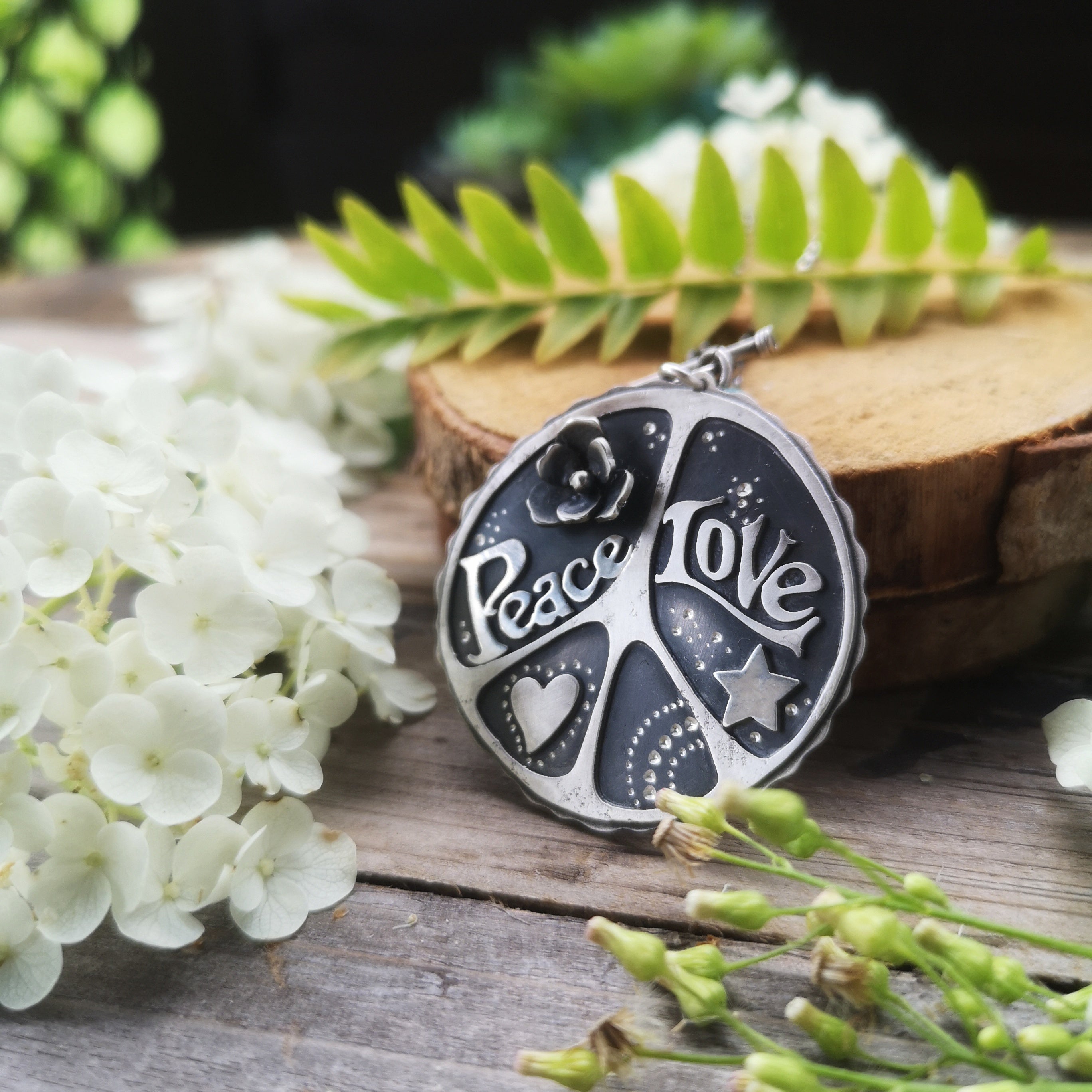 Peace & Love Necklace
