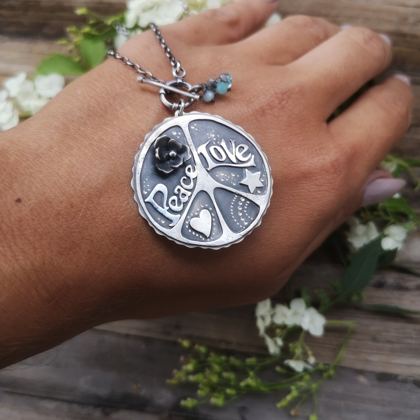 Peace & Love Necklace