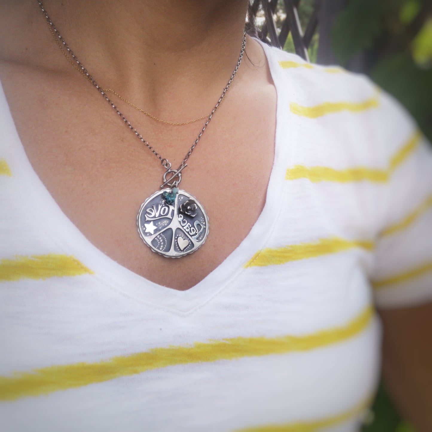 Peace & Love Necklace