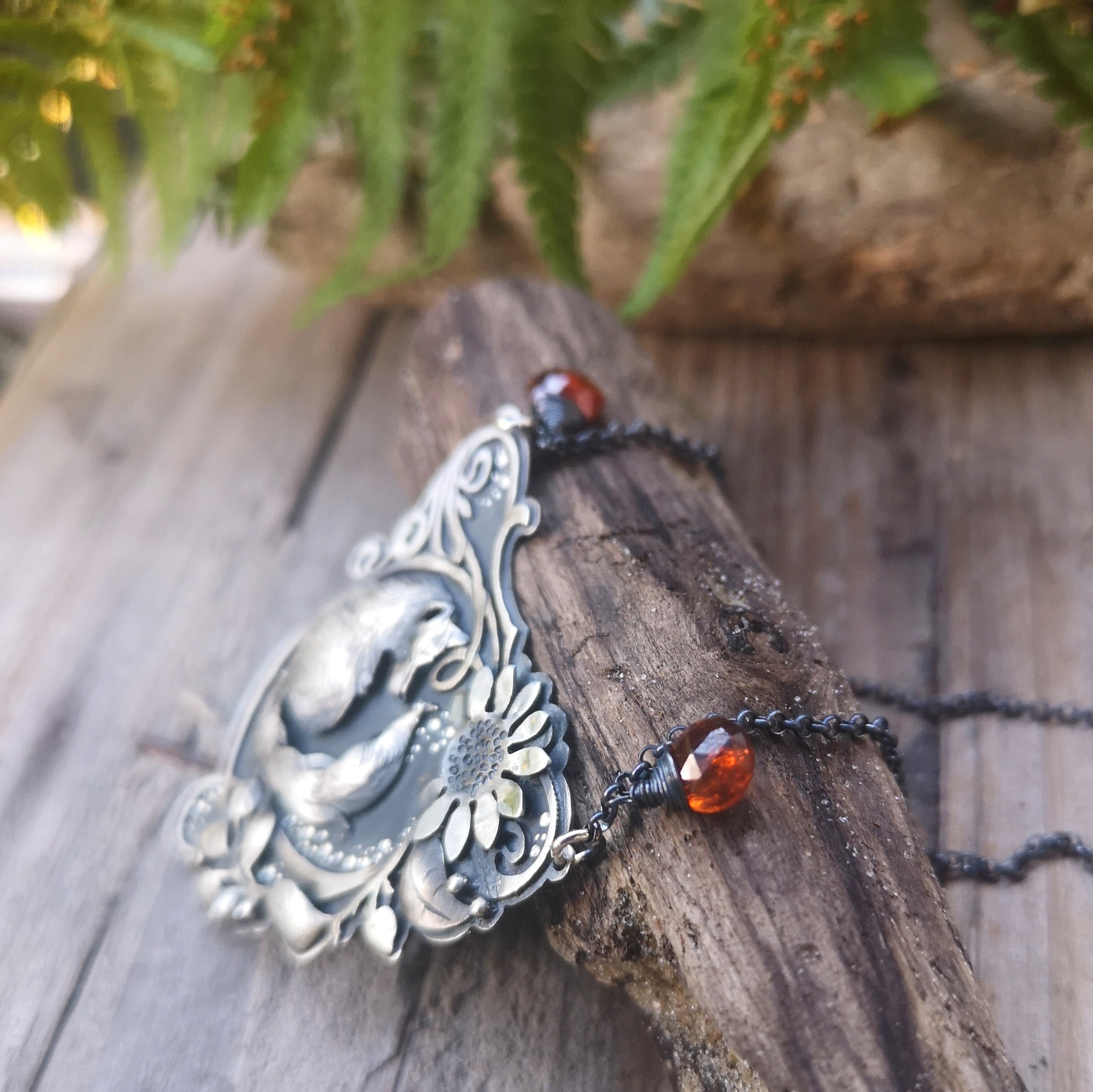 The Fox Necklace - Art Nouveau Inspired Necklace