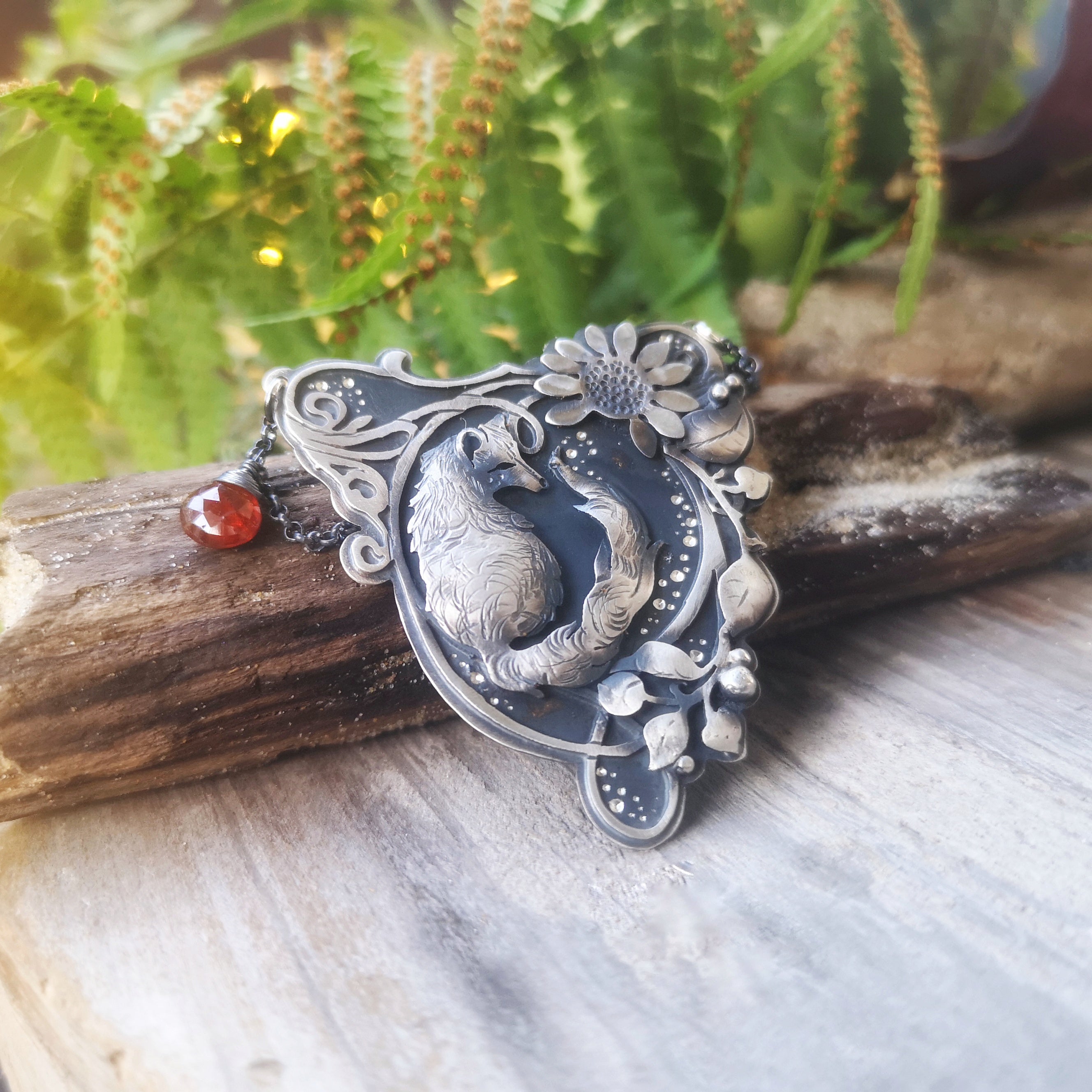 The Fox Necklace - Art Nouveau Inspired Necklace