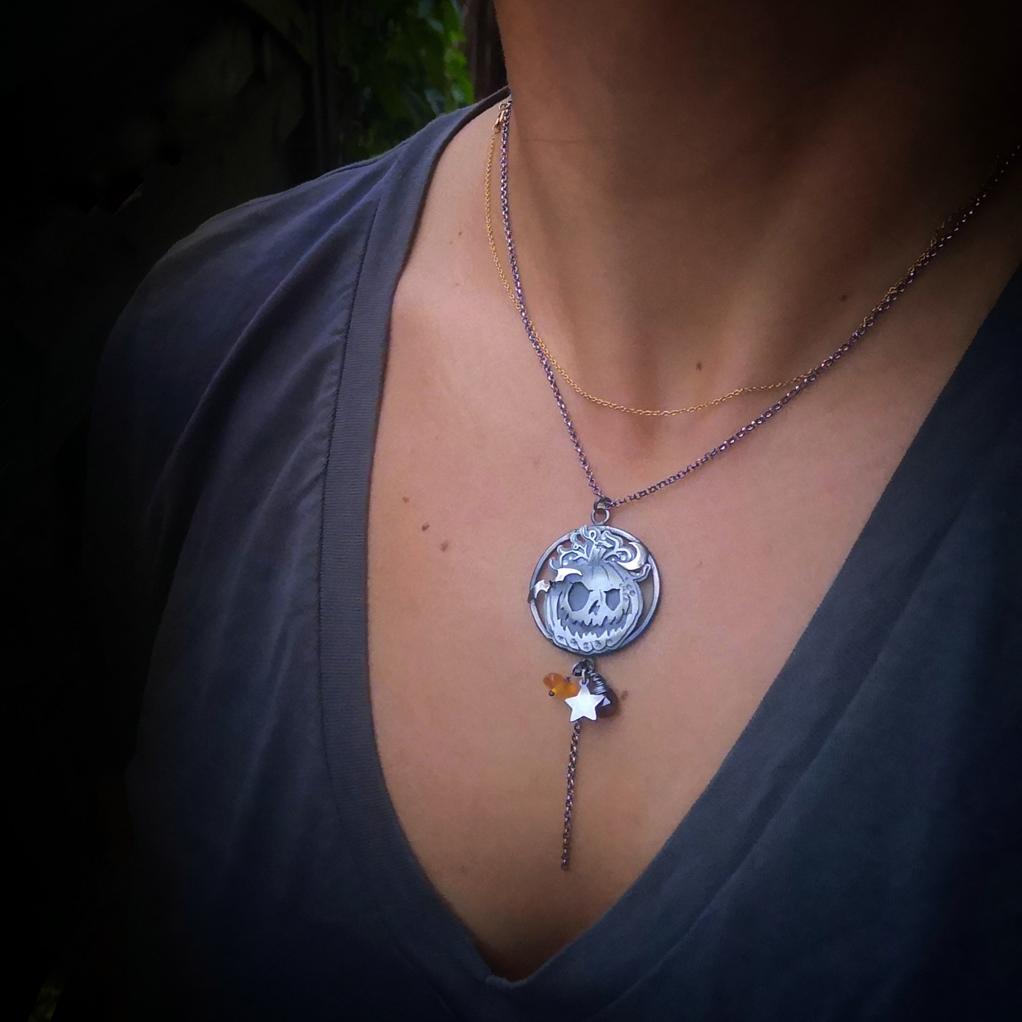The Jack-o-Lantern Necklace