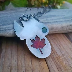 The Foliage Necklace - Amber & Tourmaline