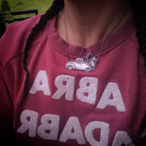 The Harvest Truck Necklace - Garnet & Amber