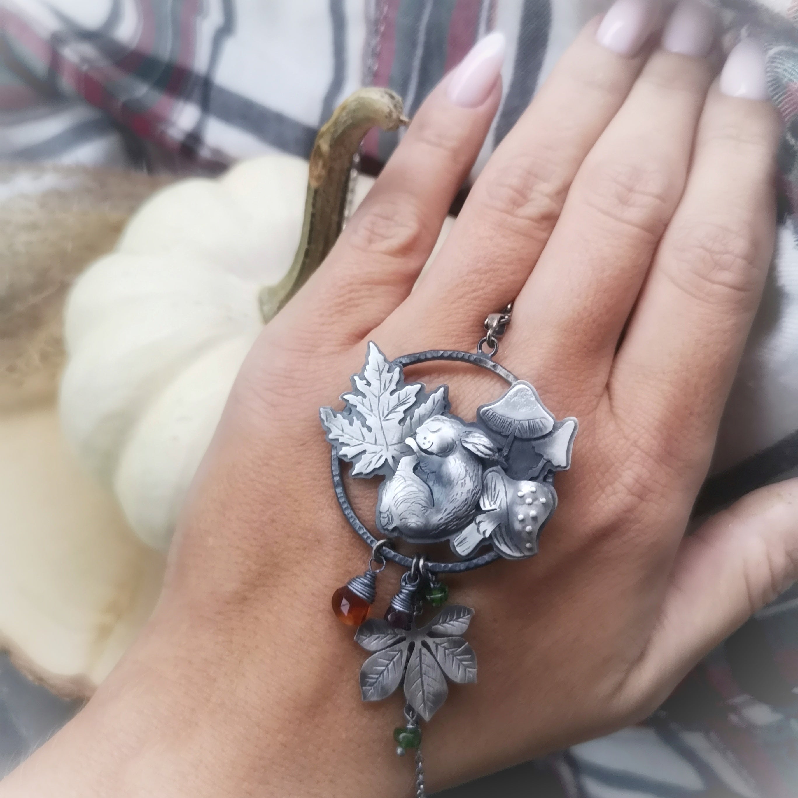 The Fall Bunny Necklace