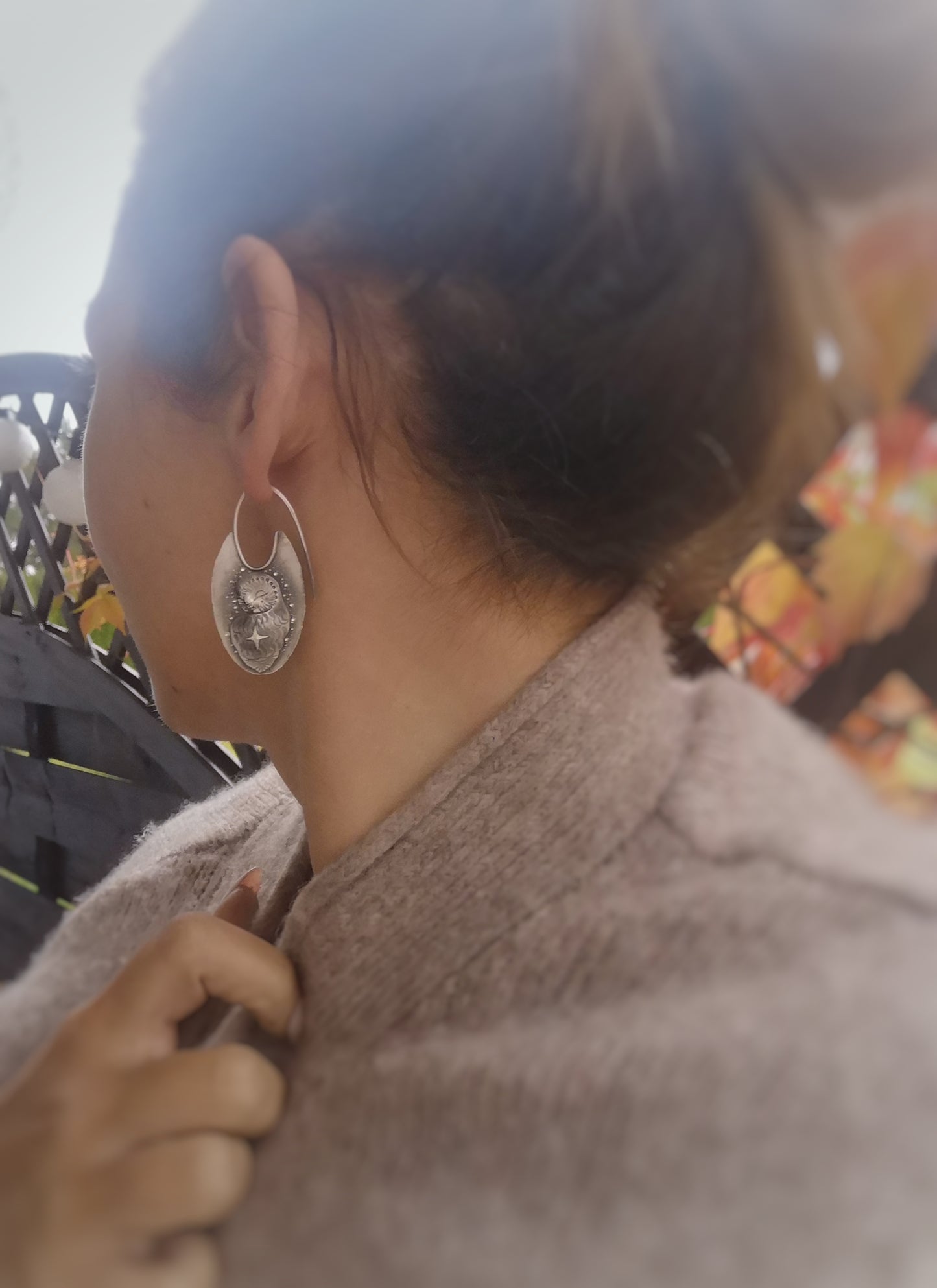 Sleeping Barn Owl Earrings
