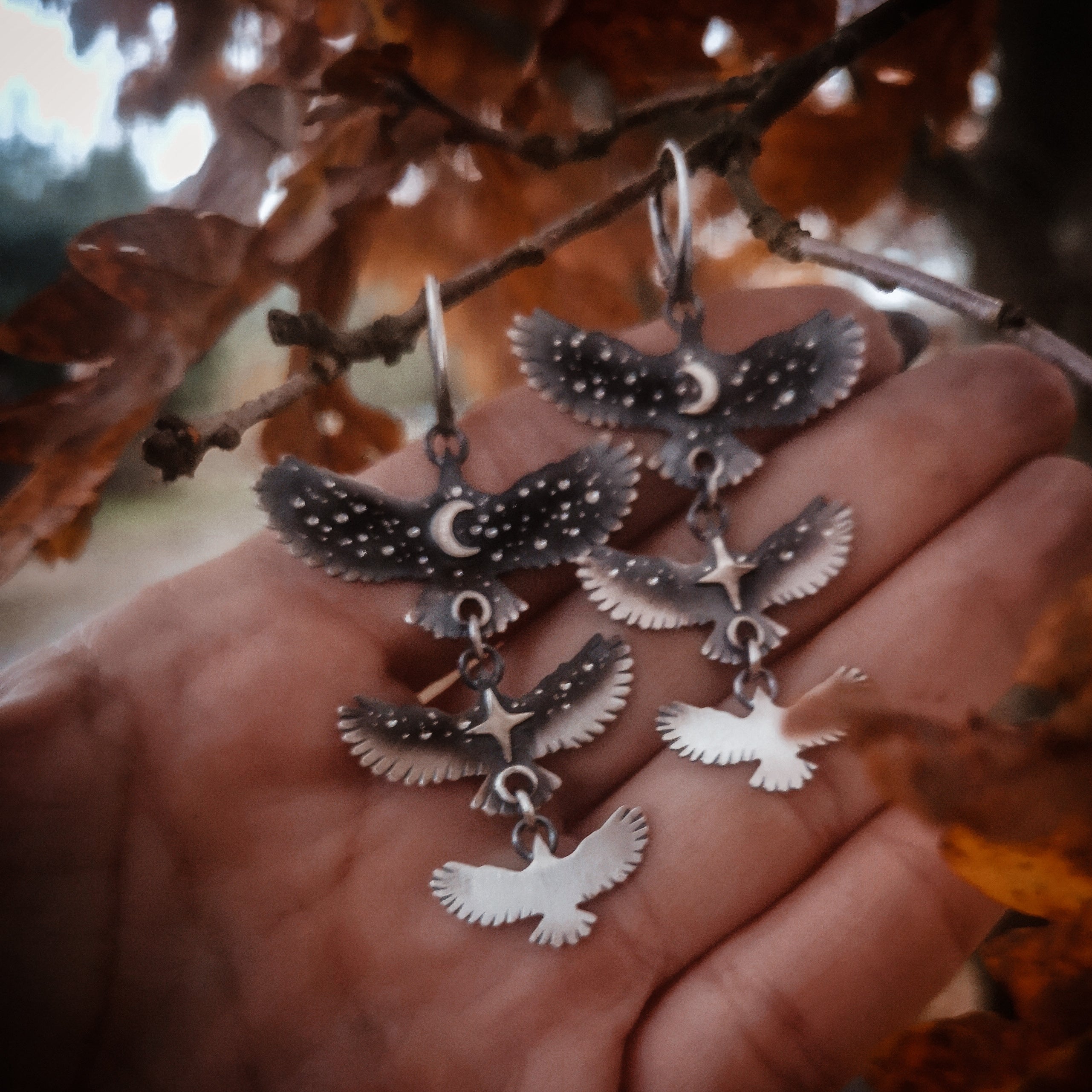 The Ombre Hawk Mobile Earrings