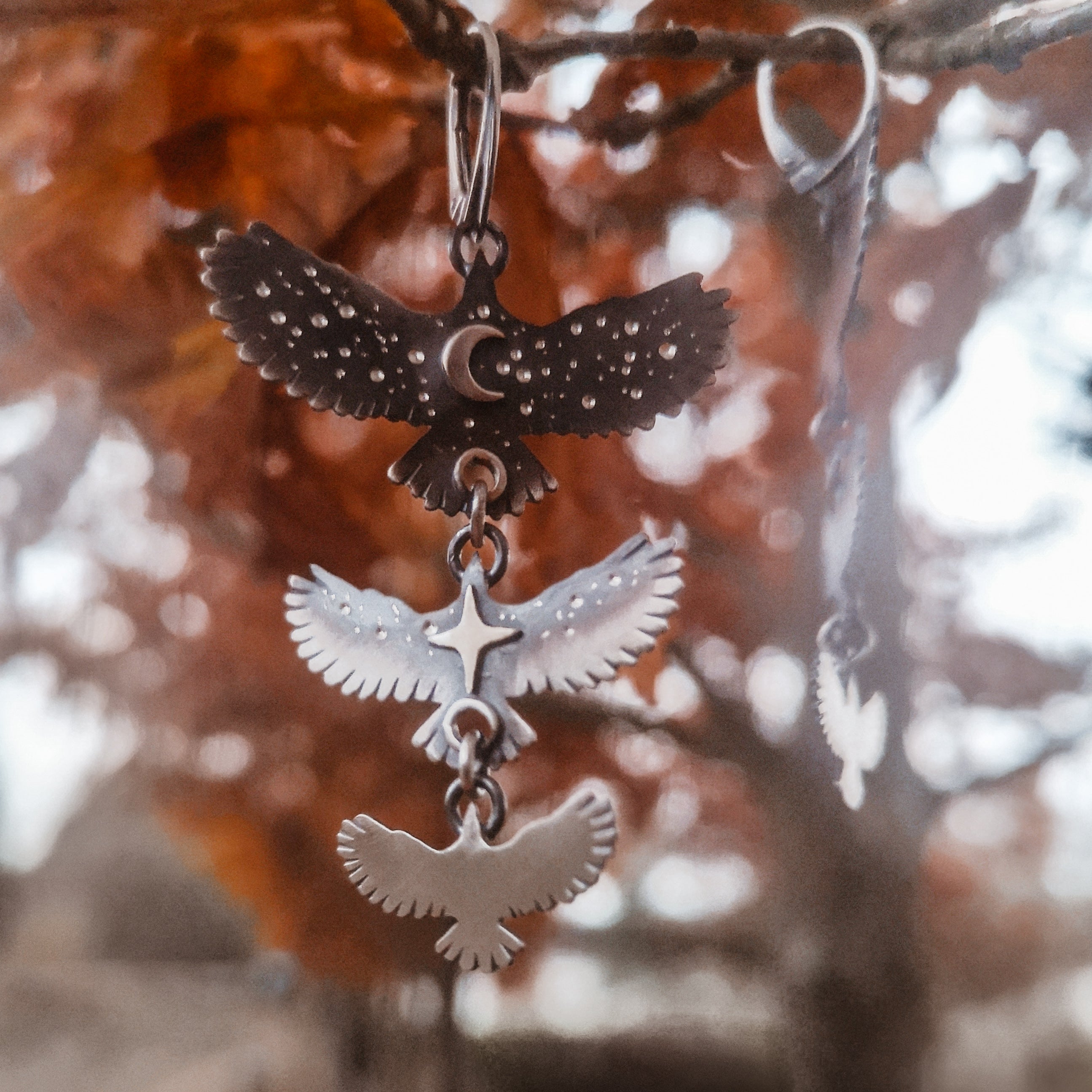 The Ombre Hawk Mobile Earrings