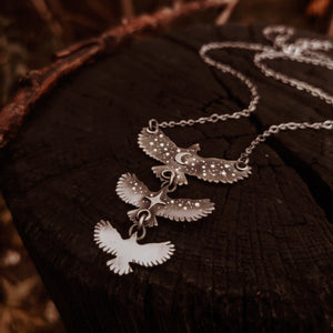 The Ombre Hawk Mobile Necklace