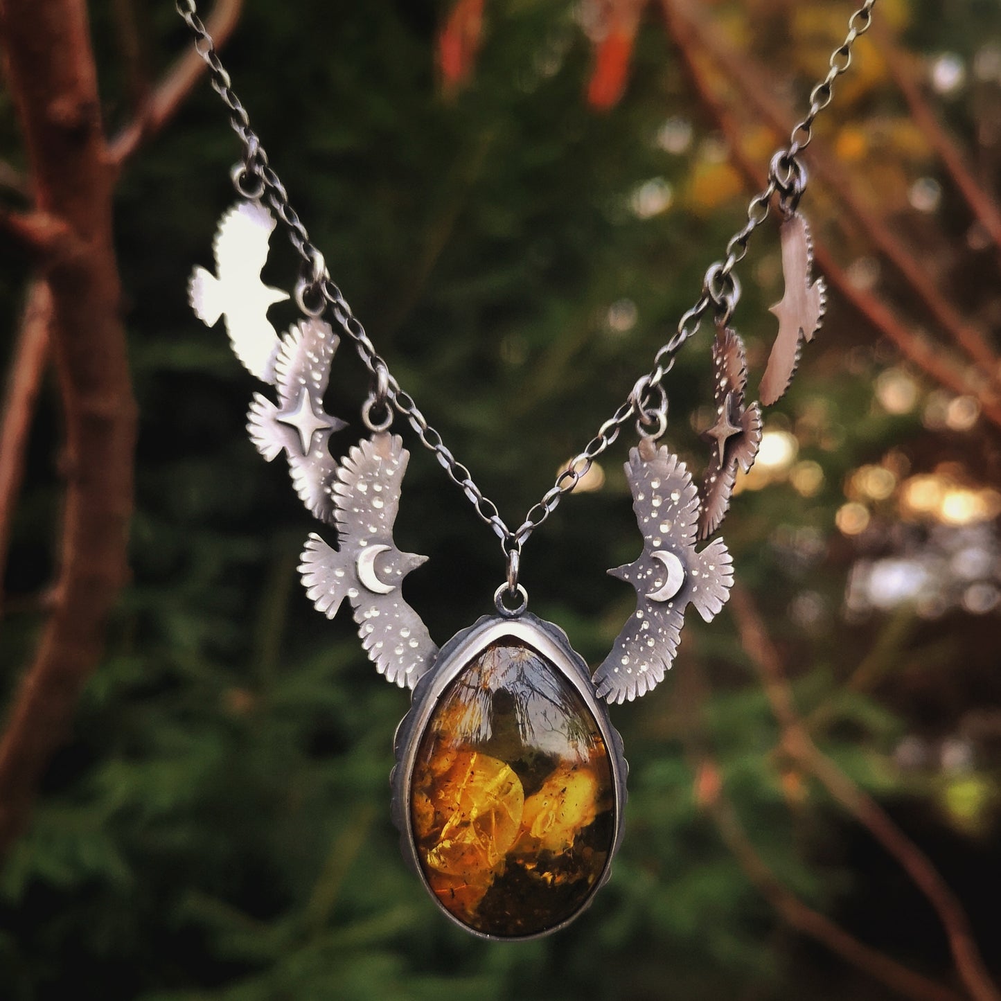 The Amber Hawk Necklace
