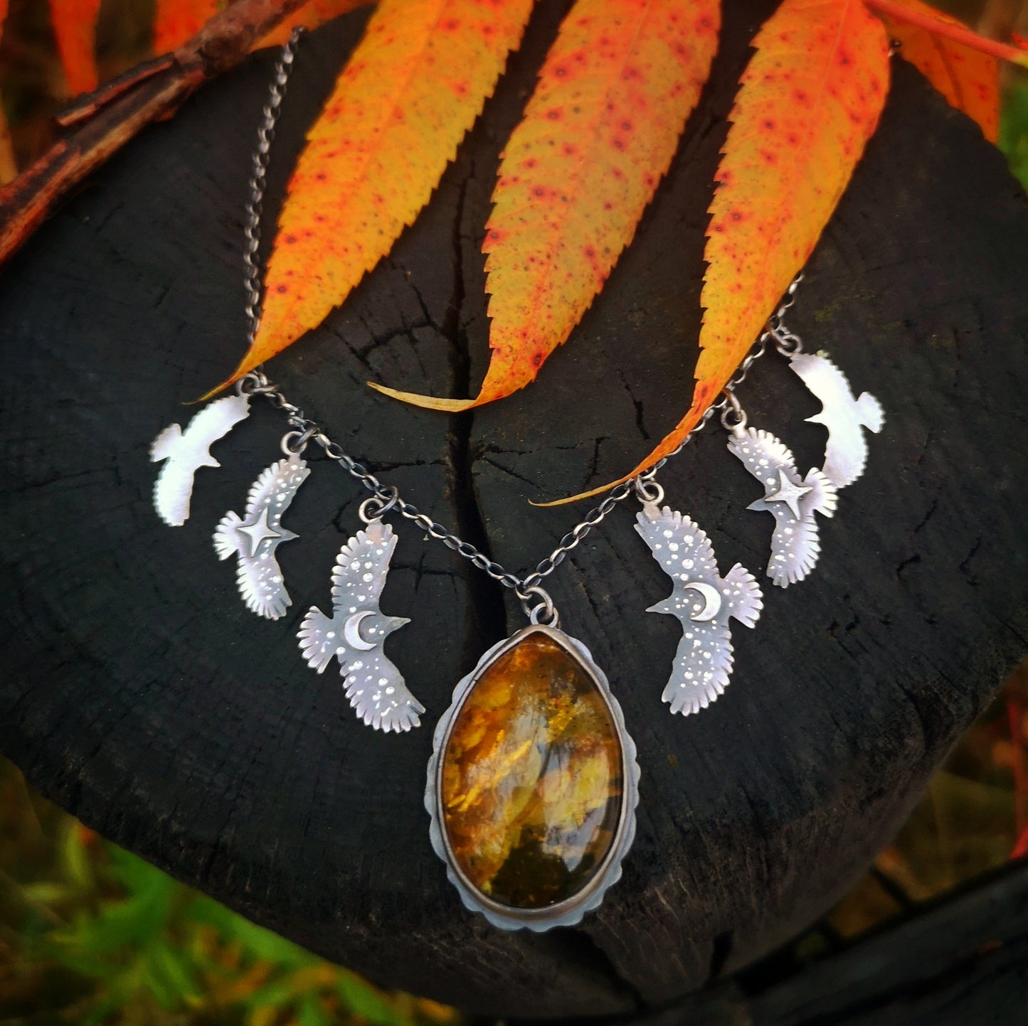 The Amber Hawk Necklace