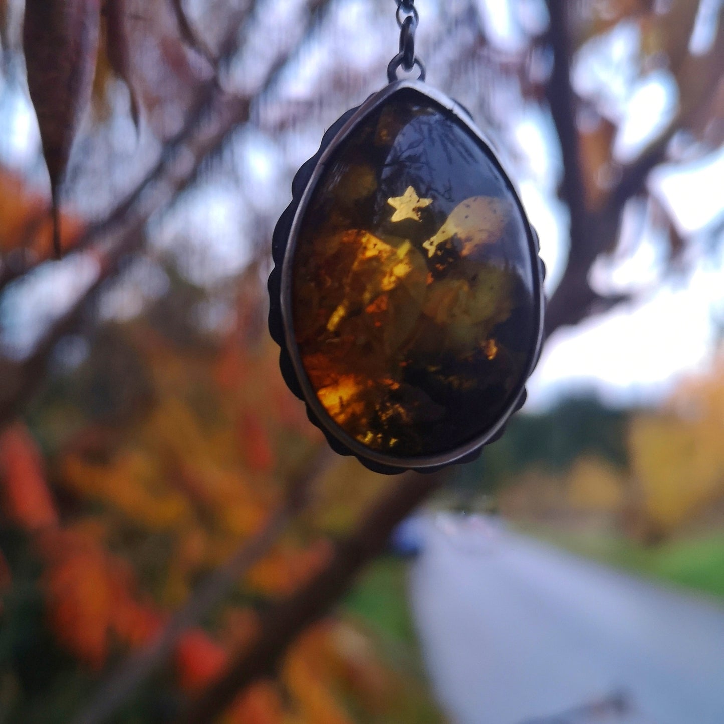 The Amber Hawk Necklace
