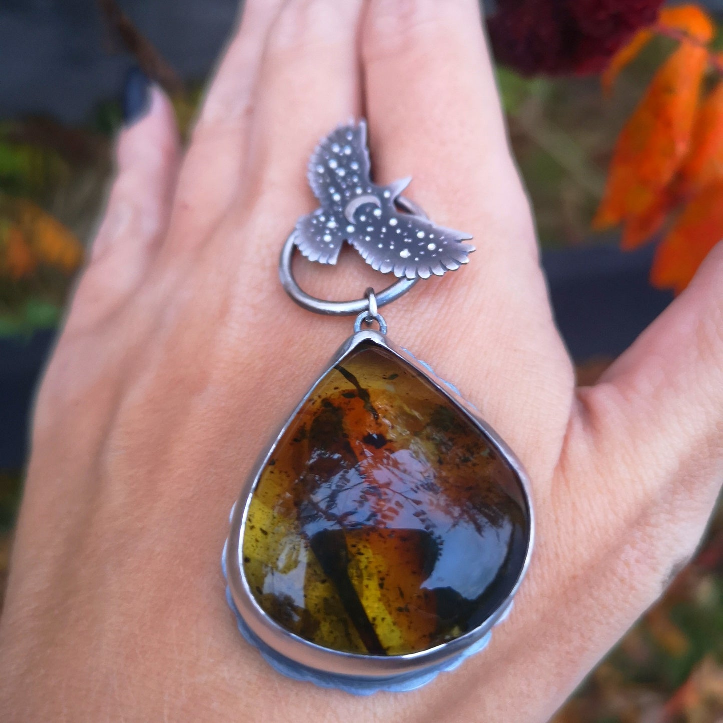 The Amber Hawk Necklace