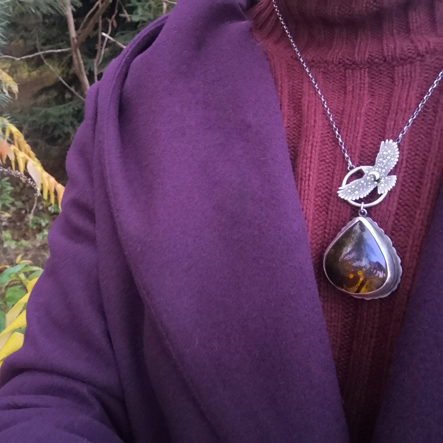 The Amber Hawk Necklace