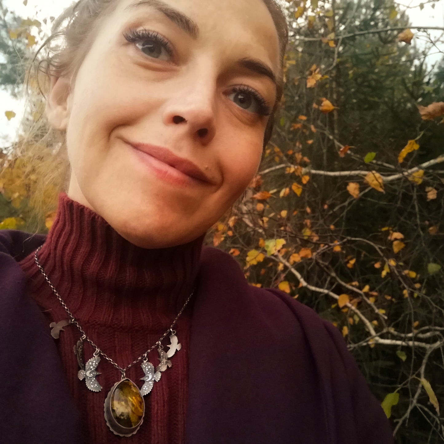 The Amber Hawk Necklace