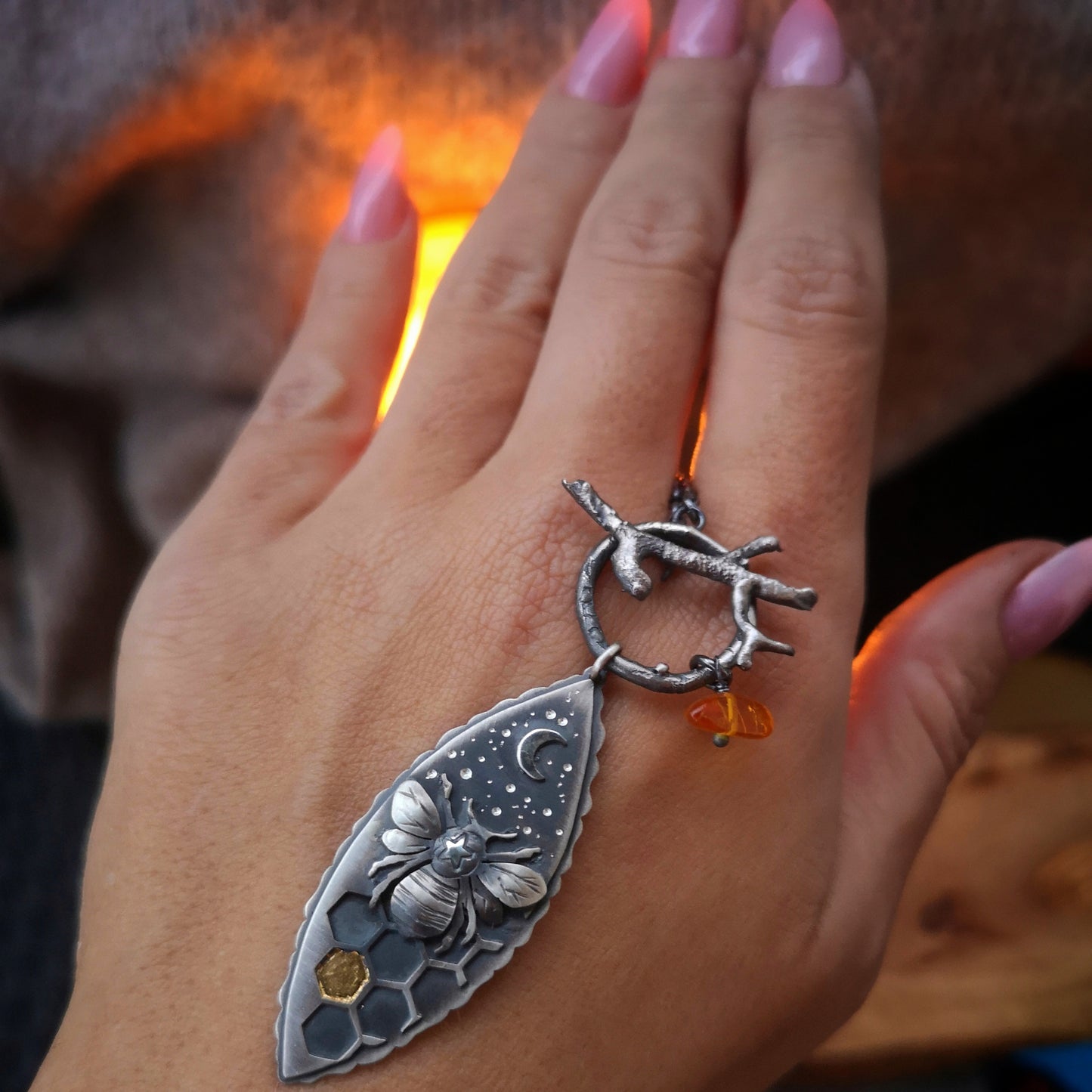The Honey Bee - Keum Boo Necklace