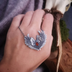 Be Brave - Winged Amber Necklace