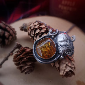 The Harvest Necklace - Golden Baltic Amber