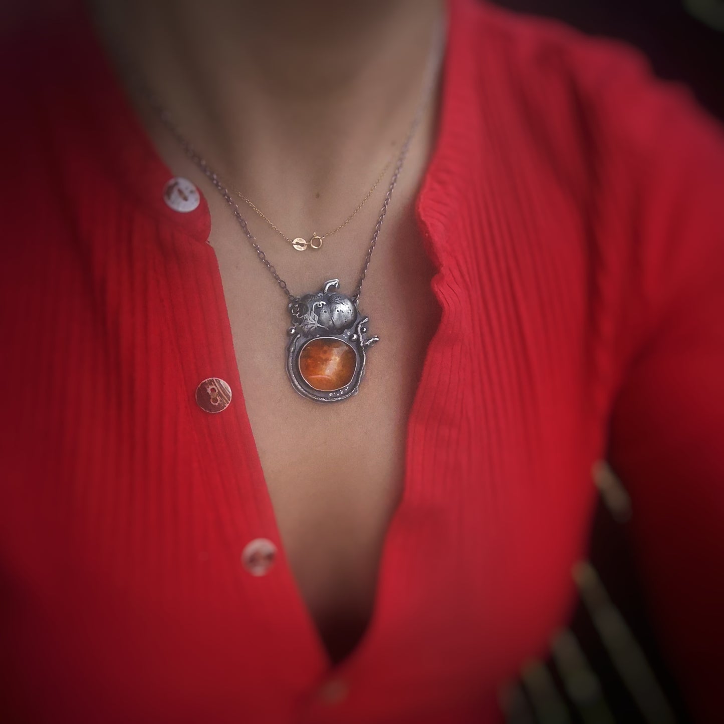 The Harvest Necklace - Golden Baltic Amber