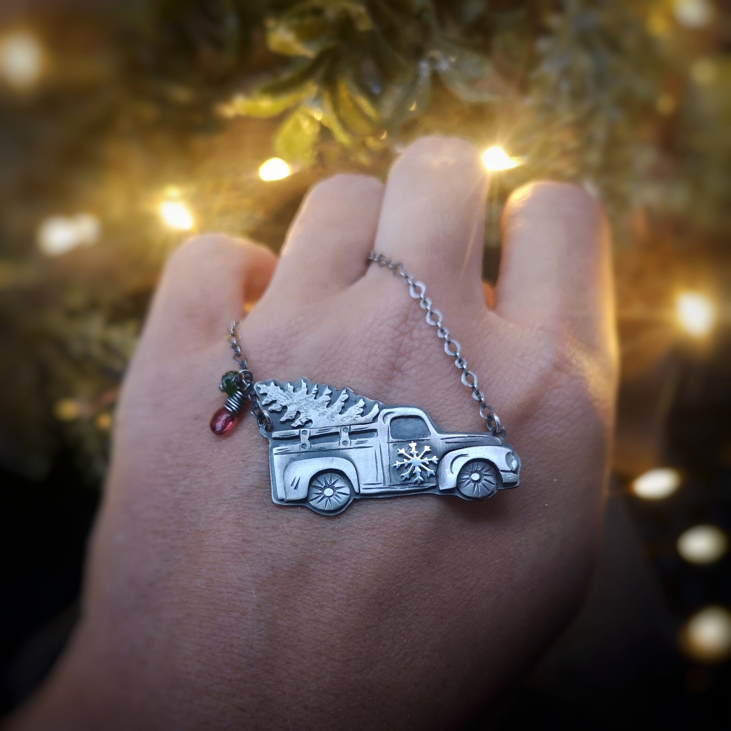 The Christmas Truck Necklace