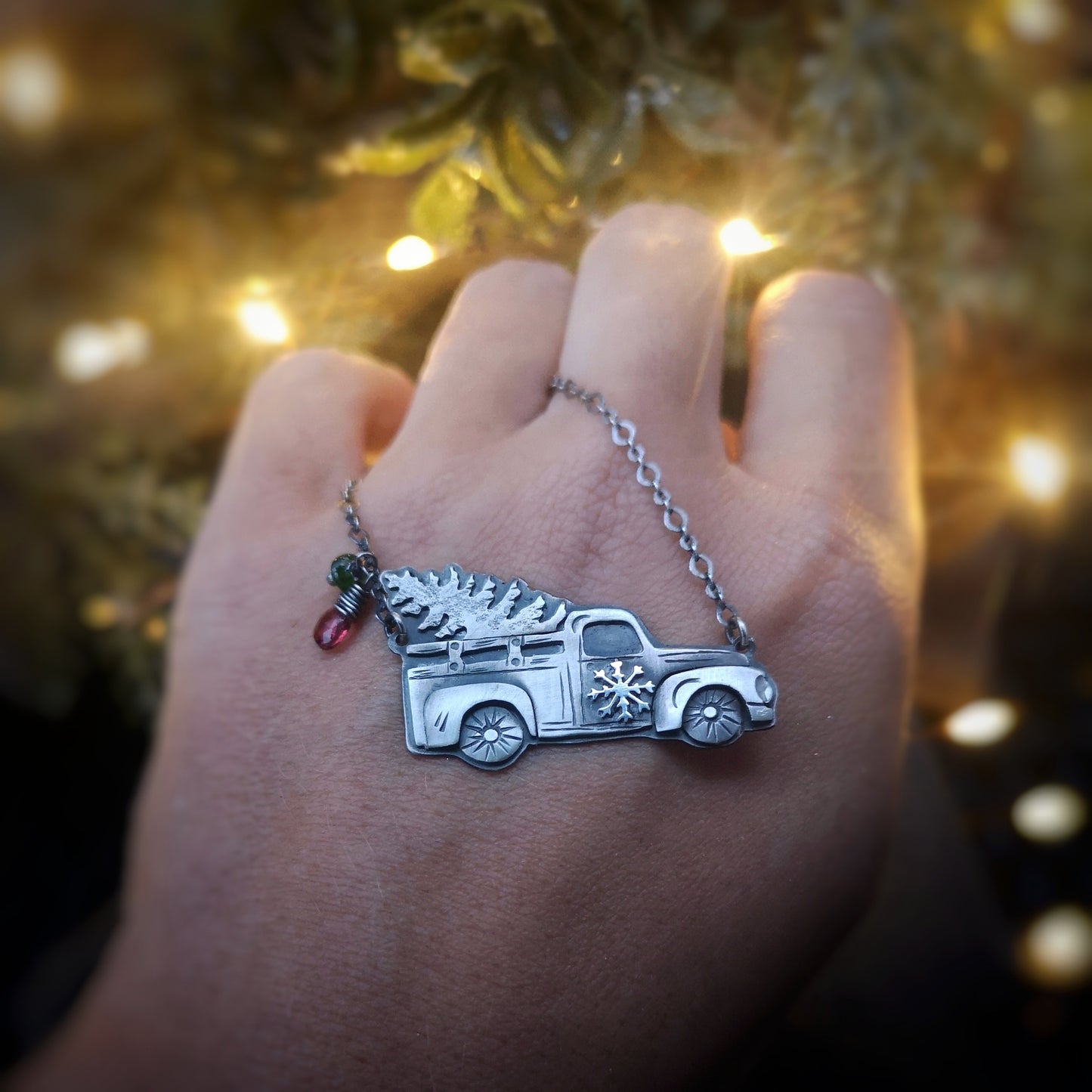 The Christmas Truck Necklace