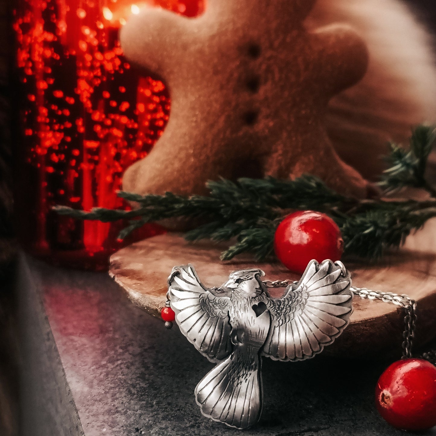 The Red Cardinal Necklace