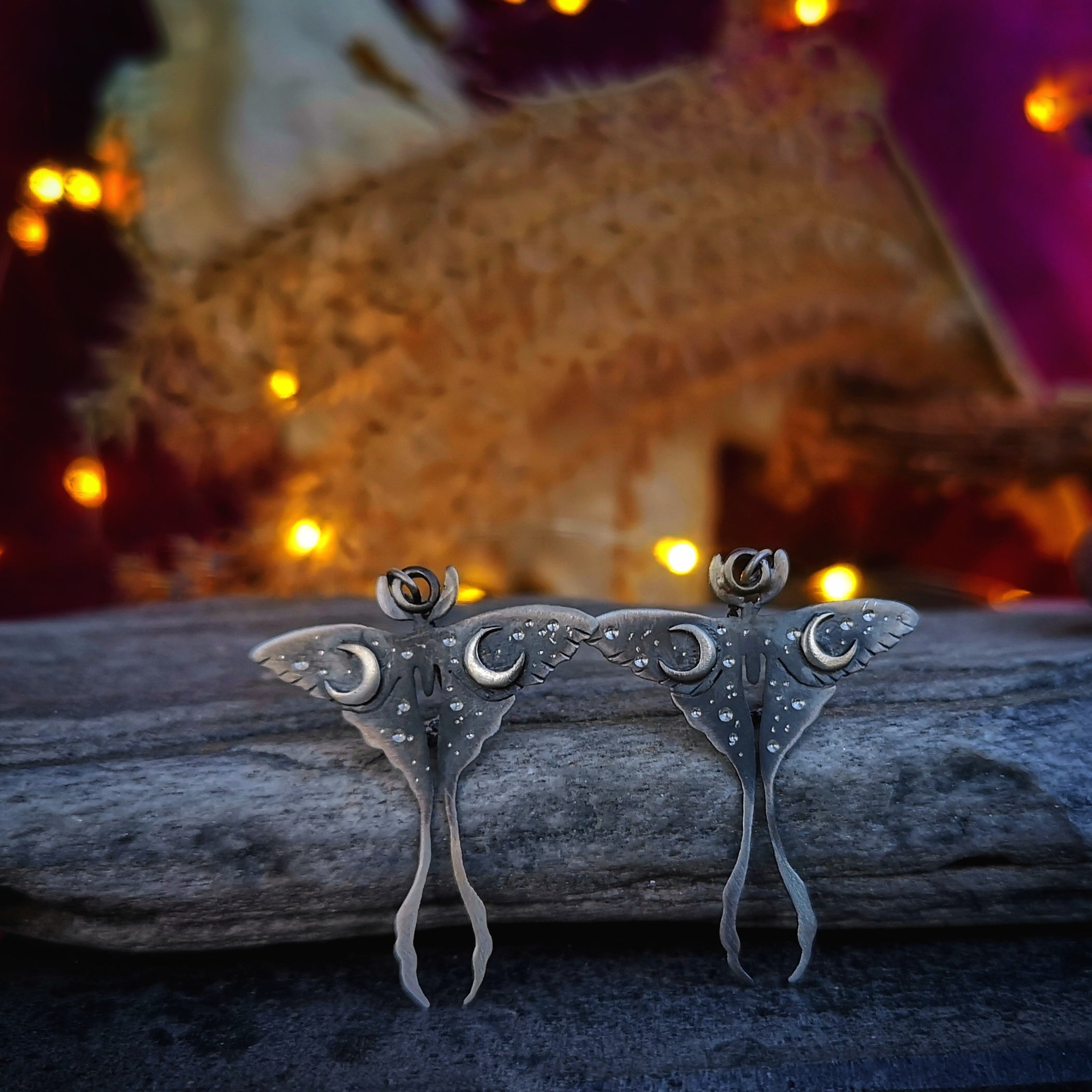 The Luna Moth Earrings