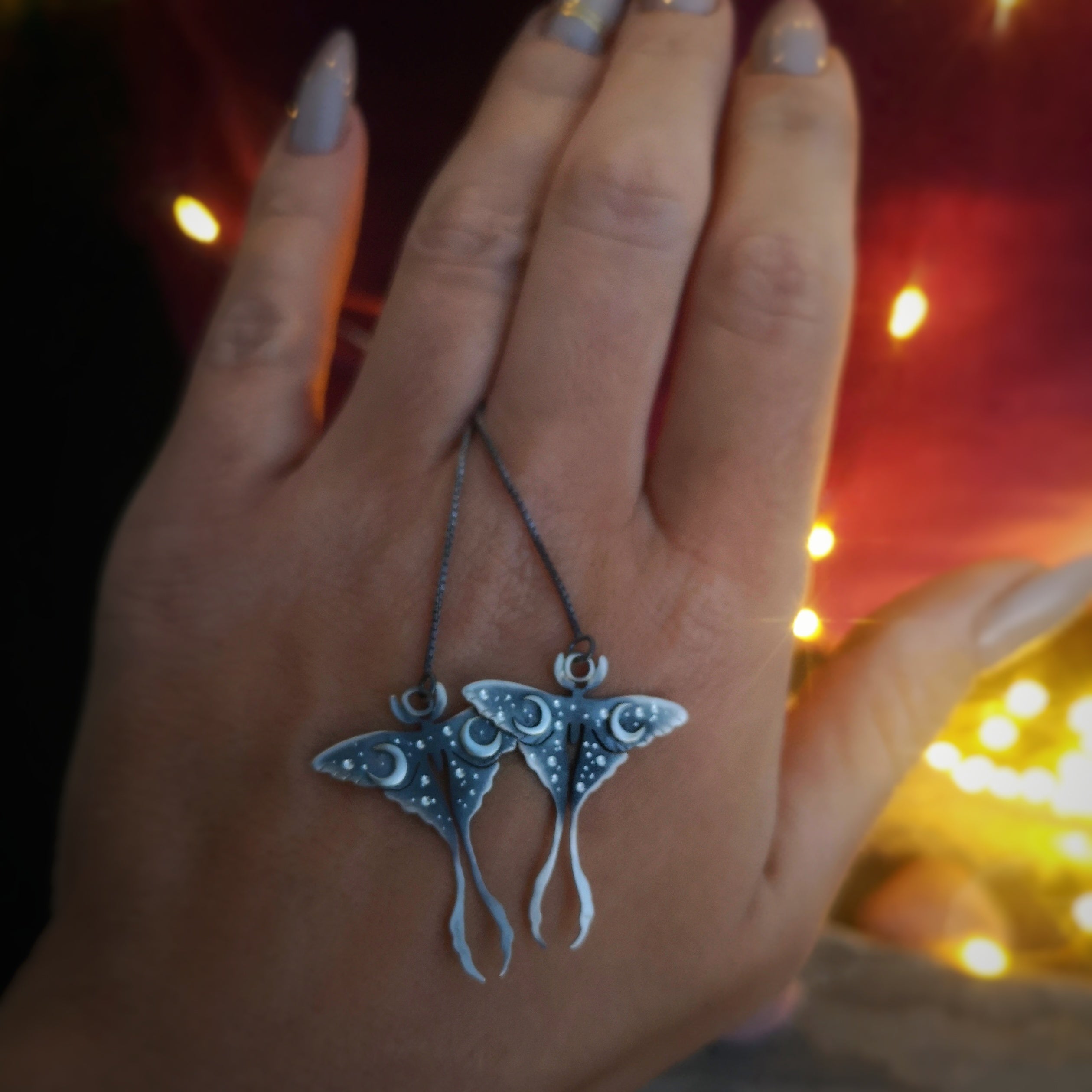 The Luna Moth Earrings
