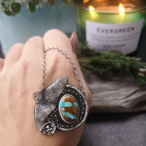 The Barn Owl Necklace - Royston Turquoise