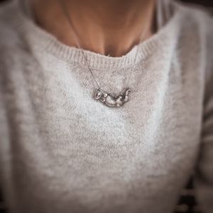The Otter Floating in The Water Necklace
