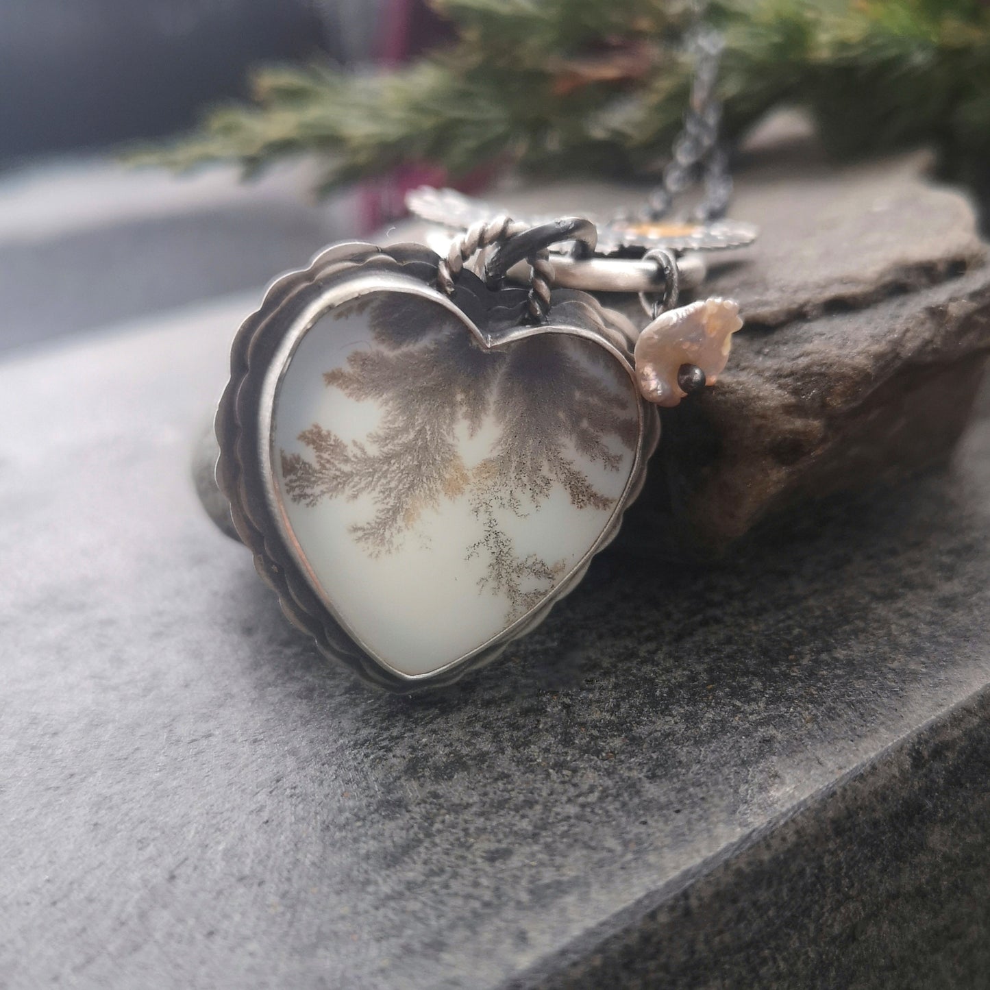 The Hawk's Heart Necklace - Keum Boo Necklace