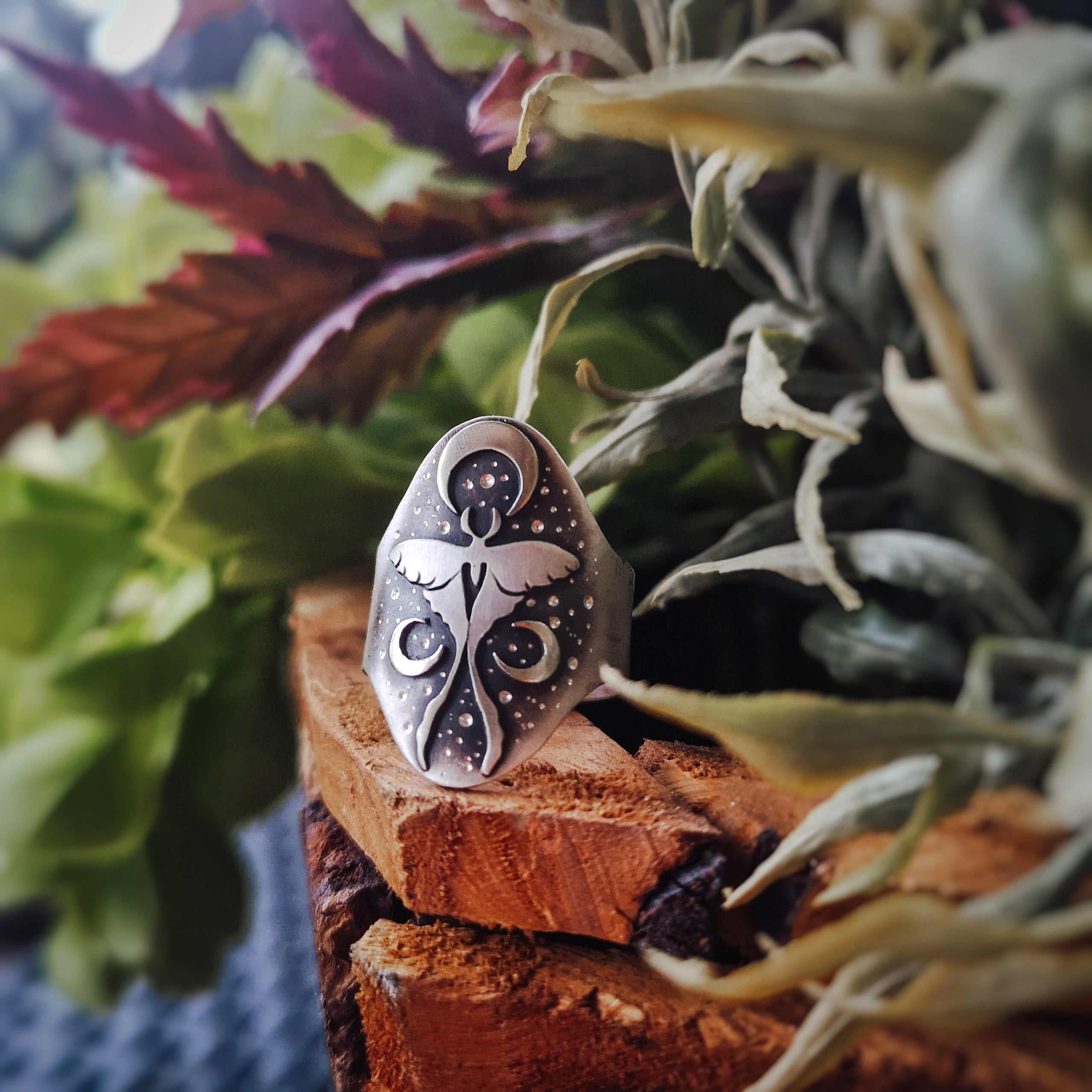 The Luna Moth Ring