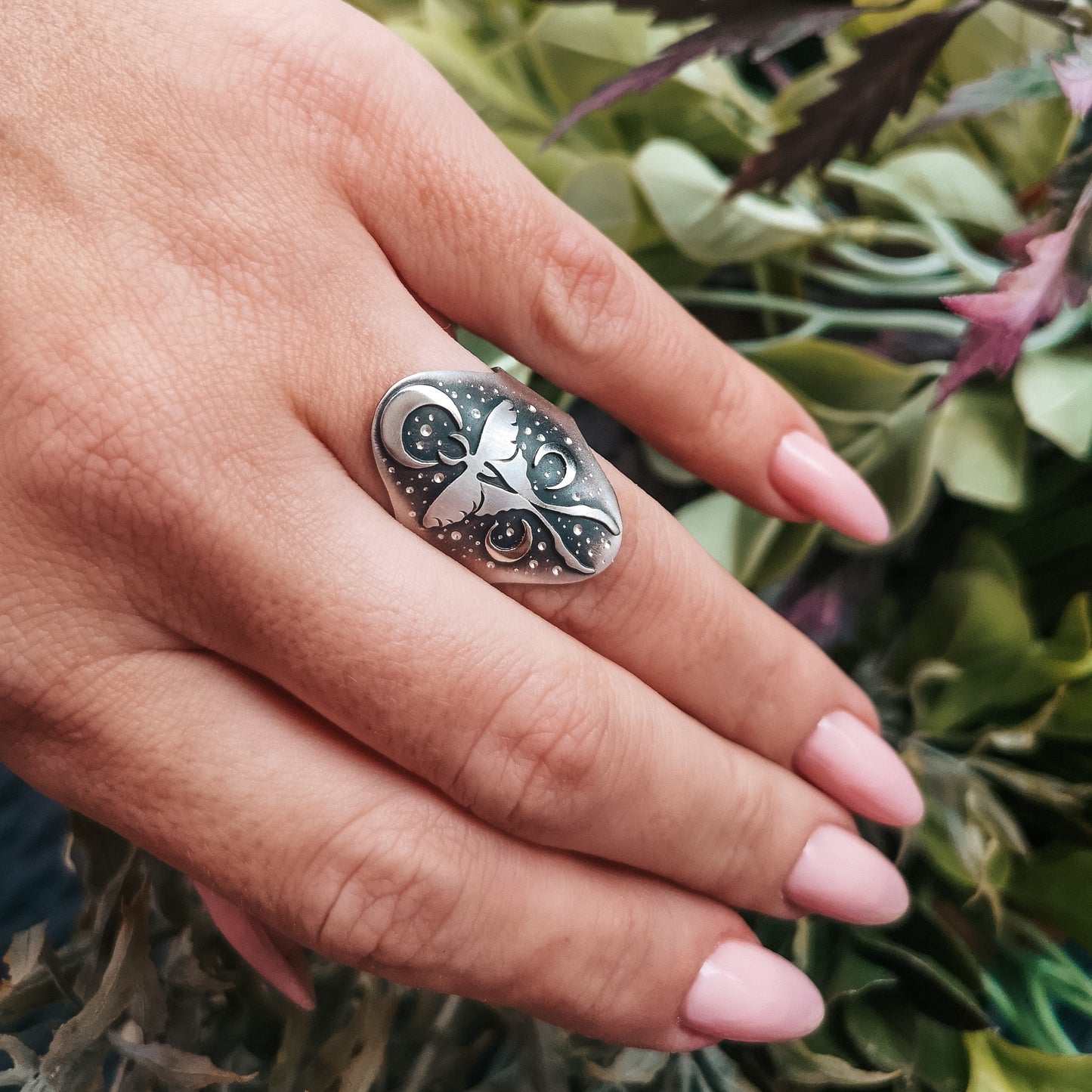 The Luna Moth Ring