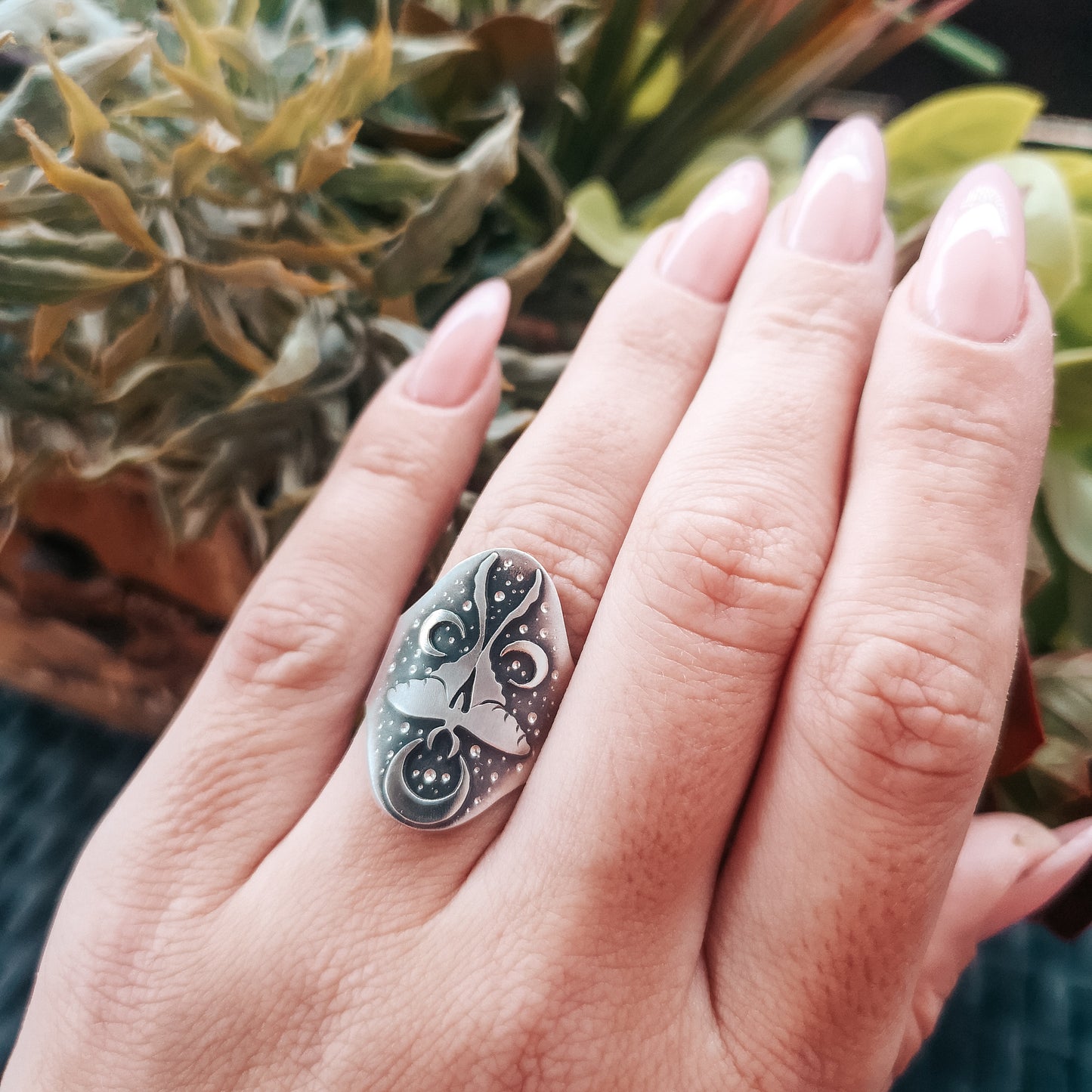 The Luna Moth Ring